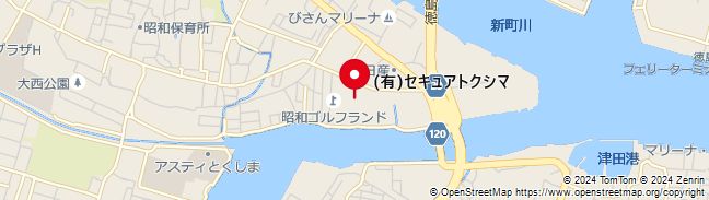 (有)セキュアトクシマ＜徳島の地図